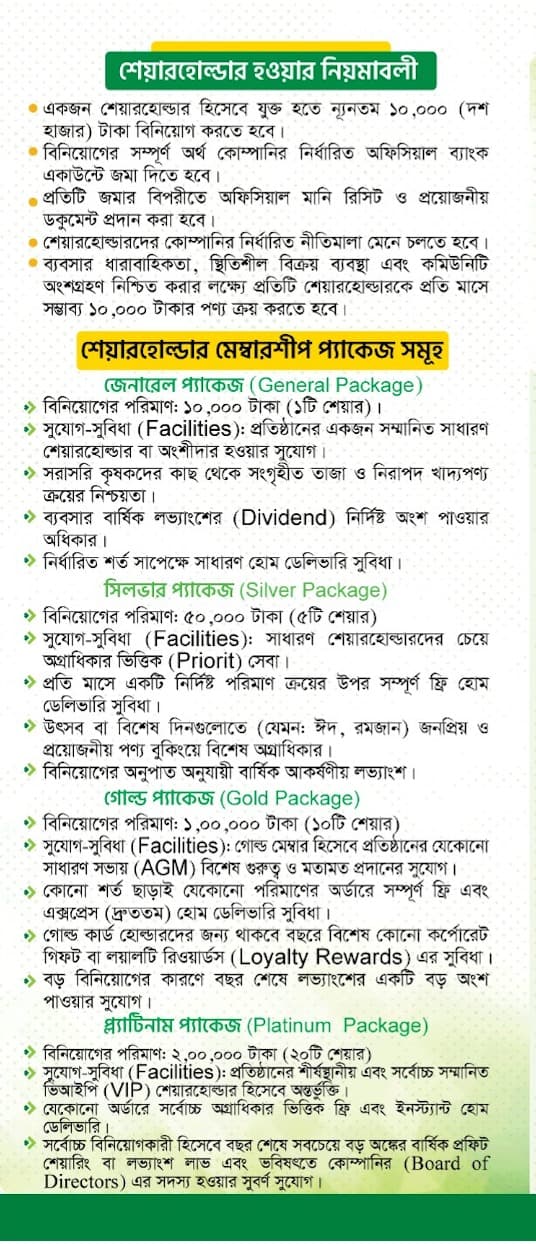 পৃষ্ঠা ৫ — নিয়মাবলী ও প্যাকেজ